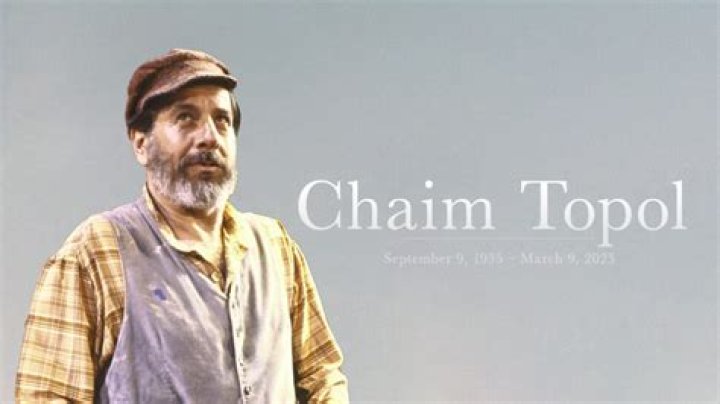 Chaim Topol Net Worth at Time of Death