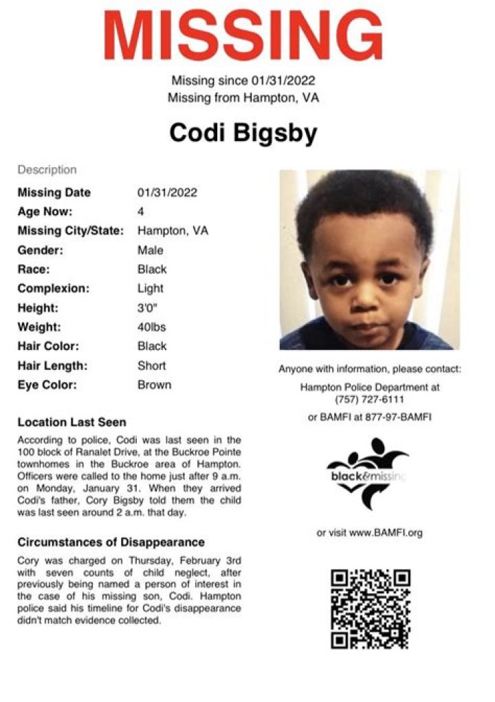 Codi Bigsby Update Today: New Findings Released In The 4 Year Old Missing Case