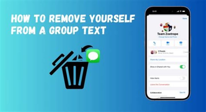 How to delete a number from a group text