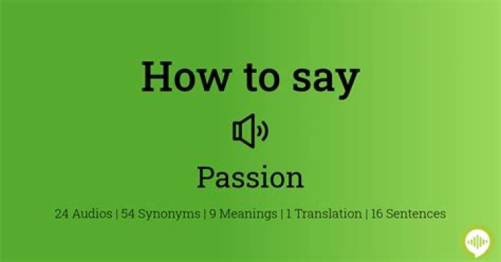 How to pronounce passion